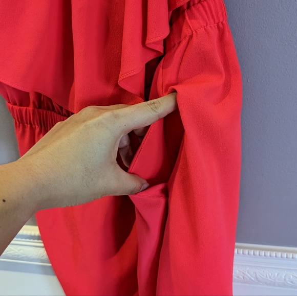 AMERICAN EAGLE Hot Neon Pink Mini Dress size XS - Picture 3 of 8